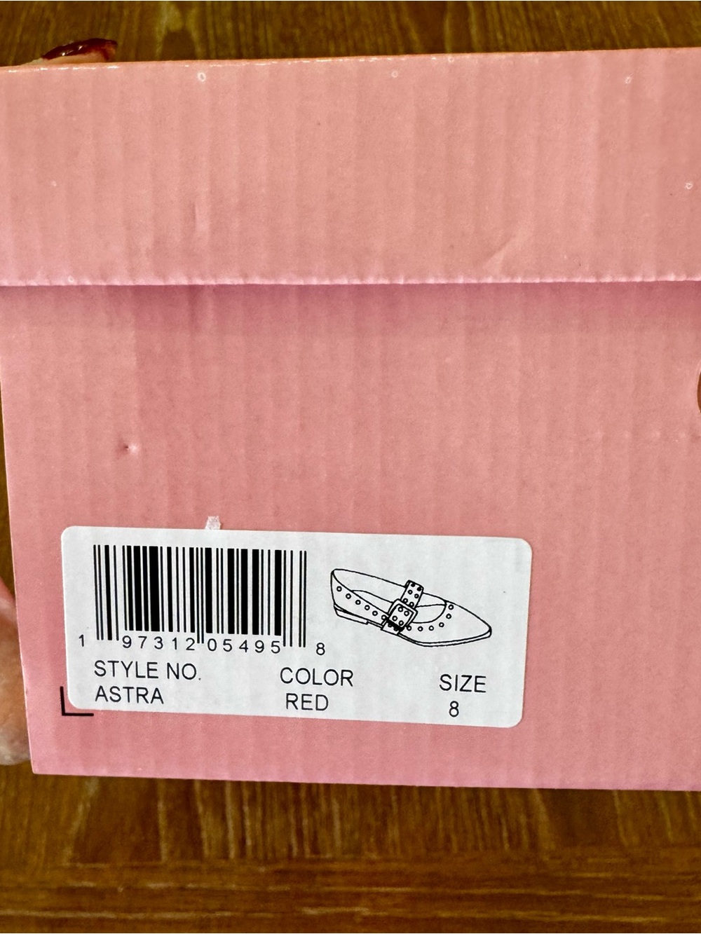 NWT red Berness Astra Grommet Mary
Jane flat 8.5 (marked 8, runs big) - Picture 11 of 13